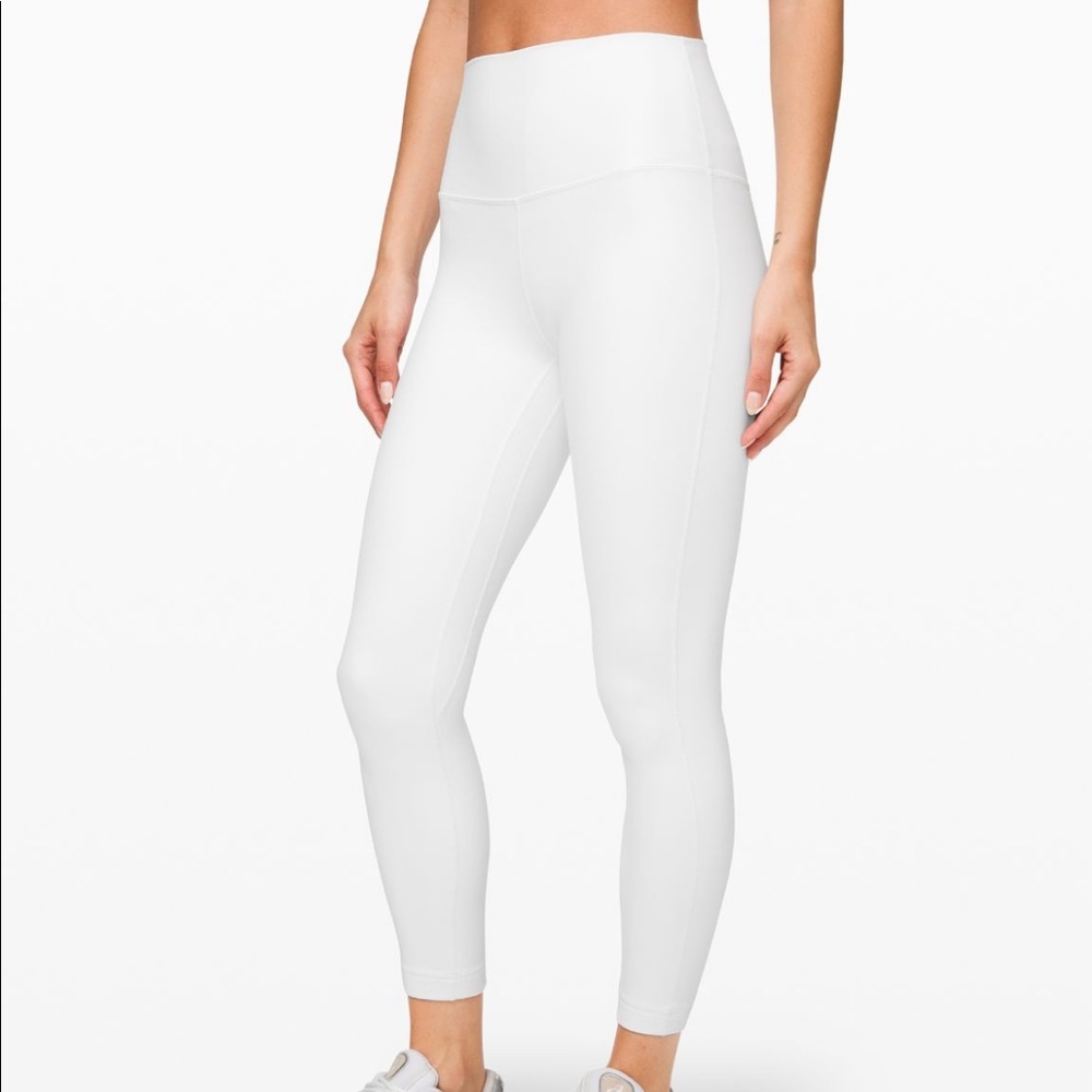 Lululemon white aligns - NWT - size 8